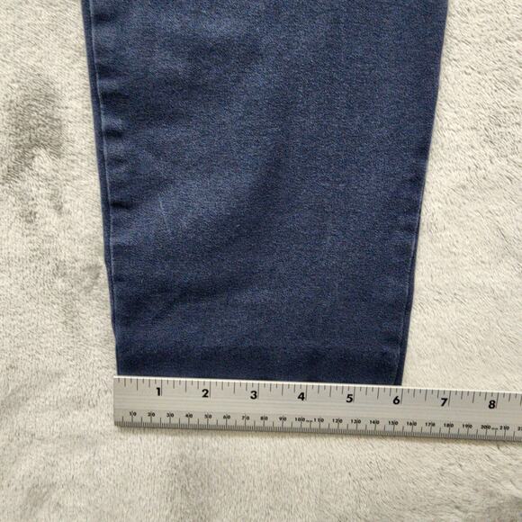 Old Navy Pants Womens 14 Blue Mid Rise Pixie Ankle Stretch Cotton Chino Office - Picture 10 of 11
